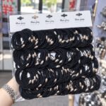 Rubber band Black Basic Hair Ties