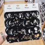 Rubber band Black Basic Hair Ties