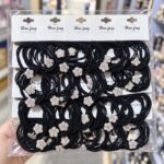Rubber band Black Basic Hair Ties